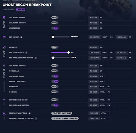 Ghost Recon Breakpoint Cheats and Trainer for Uplay - Trainers - WeMod Community