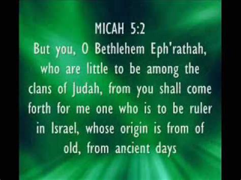 New Testament Twist of Prophecies Micah 5:2 - YouTube