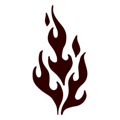 Flame silhouette icon - Transparent PNG & SVG vector file