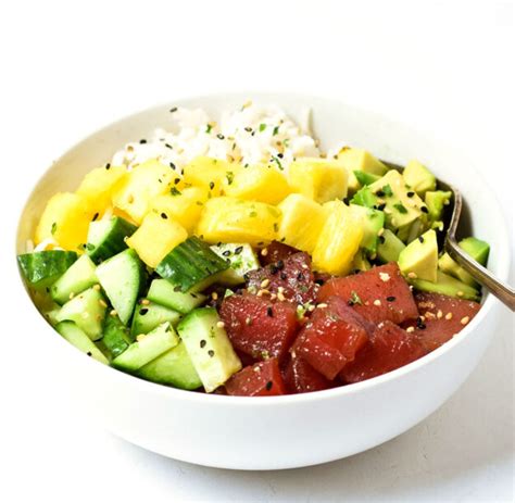 Hawaii Poke Bowl Recipe (Gluten Free) • Tastythin