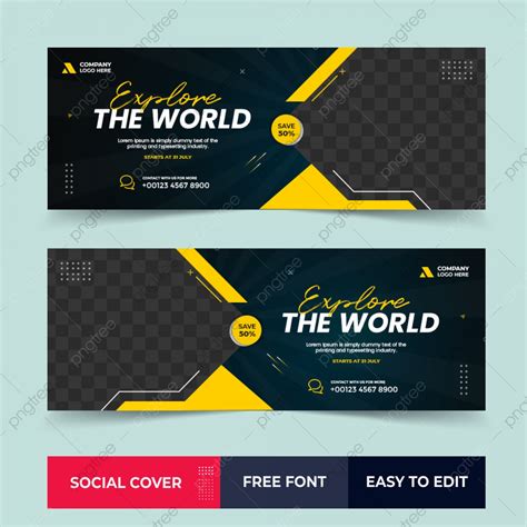 Travel Tour Cover Banner Template Vacation Holiday Design Psd Template Download on Pngtree