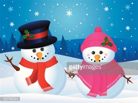 Loving Snowman Couple Clipart | +1,566,198 clip arts