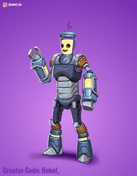 banana skin fortnite robot Peely 20 Peelynator3000 Fortnite Skin Concept scaled | Fortnite ...