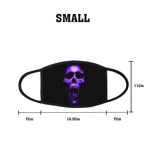 Purple Skull Face Mask Small - GA