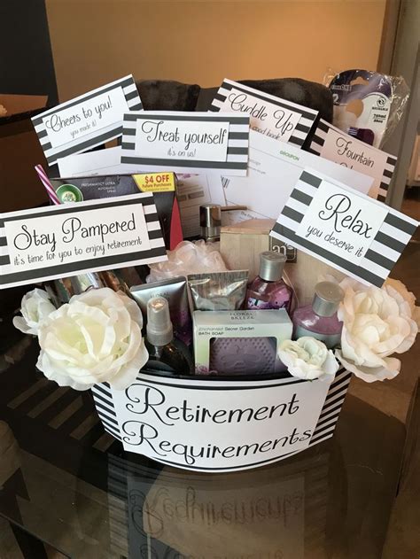 Retirement Video Ideas For Coworker ~ Gift Gifts Leaving Worker Away Going Basket Baskets ...