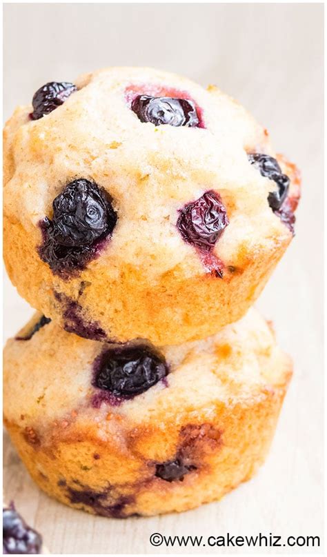 Lemon Blueberry Muffins (Healthy Recipe)