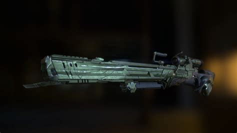 Futuristic Sniper Rifle 3D model | CGTrader