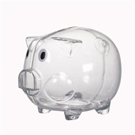 Clear Plastic Piggy Bank for Kids | Plastic Piggy Banks Bulk