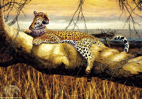 "Solitary Hunter" | Leopard Wildlife Art Painting