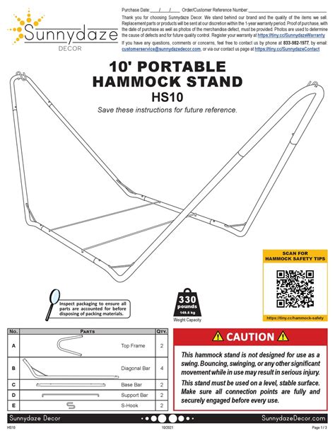 SUNNYDAZE DECOR HS10 MANUAL Pdf Download | ManualsLib