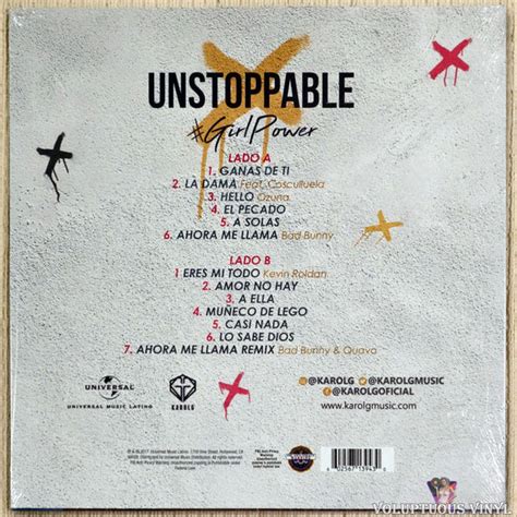 Karol G ‎– Unstoppable (2018) Vinyl, LP, Album – Voluptuous Vinyl Records