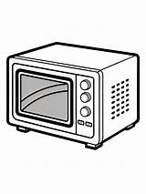 Microwave oven colouring book Pages For Children And Adults With Vector  sketch template