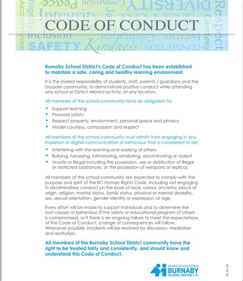 Code Of Conduct Examples - Somerville Pledge - The code of conduct includes questions to ask ...