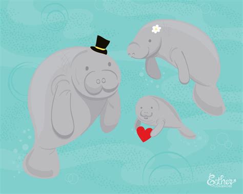 Manatee Family on Behance