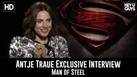 Antje Traue - Man of Steel Exclusive Interview - YouTube