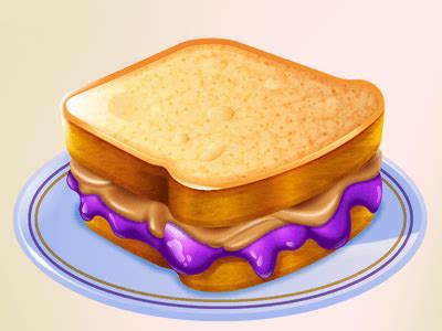 Peanut Butter And Jelly Sandwich clip art (112748) Free SVG - Clip Art ...