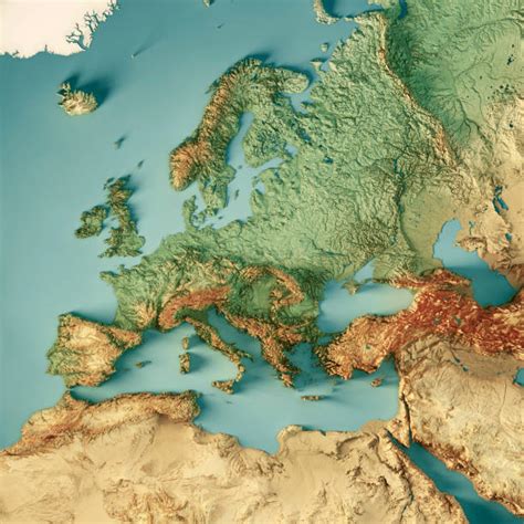 Eastern Europe Topographic Map - Alvera Marcille