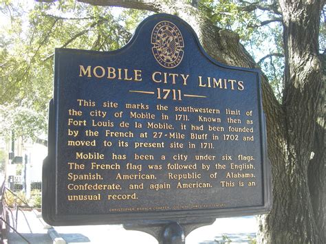 Mobile City Limits Marker | Government Street in downtown. | Flickr