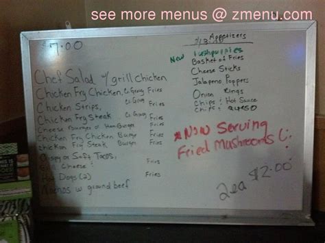 Menu at Round Rock Tavern pub & bar, Round Rock, 113 W Main St