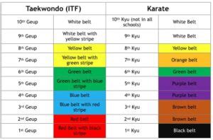 Taekwondo Belt Ranking System – EASILY Explained For Beginners – MMA ...