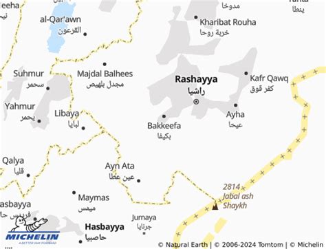 MICHELIN Beit Lahia map - ViaMichelin