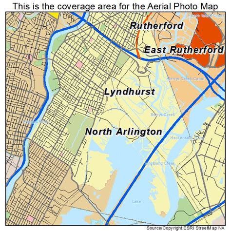 Aerial Photography Map of Lyndhurst, NJ New Jersey