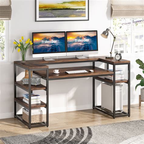 17 Stories Computer Desk with Storage Shelves & Reviews - Wayfair Canada