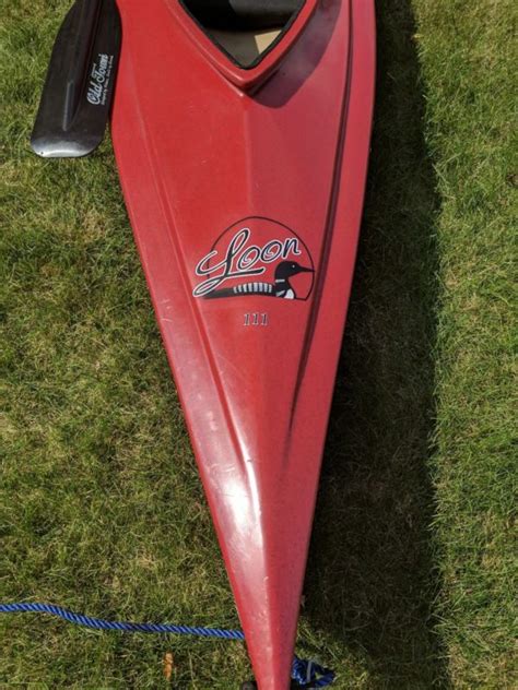 Old Town Canoes & Kayaks Loon 111 Recreational Kayak Red, Gently Used ...