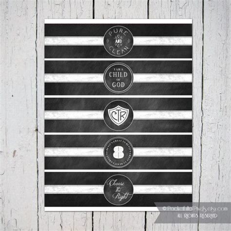 LDS Baptism Chalkboard Water Bottle Labels by PocketFullofPixels, (INSTANT DOWNLOAD) $5.00 | Lds ...