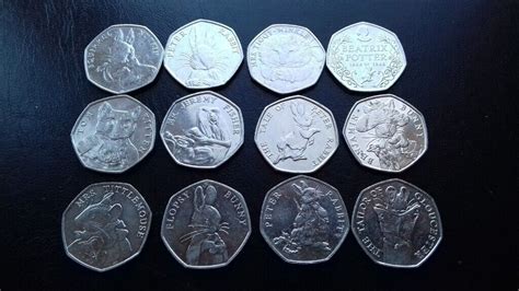 COMPLETE 2016 / 2017 / 2018 Sets of BEATRIX POTTER 50p COINS | in Poole ...