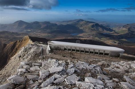 Snowdon Summit cafe stock photo. Image of building, path - 27690484