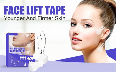 Amazon.com : Face Lift Tape, 60 Pcs Face Tape Lifting Invisible, Ultra-thin & Waterproof Instant ...