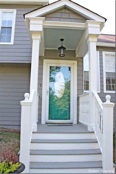 Pop of Color on the Front Door! - Southern Hospitality