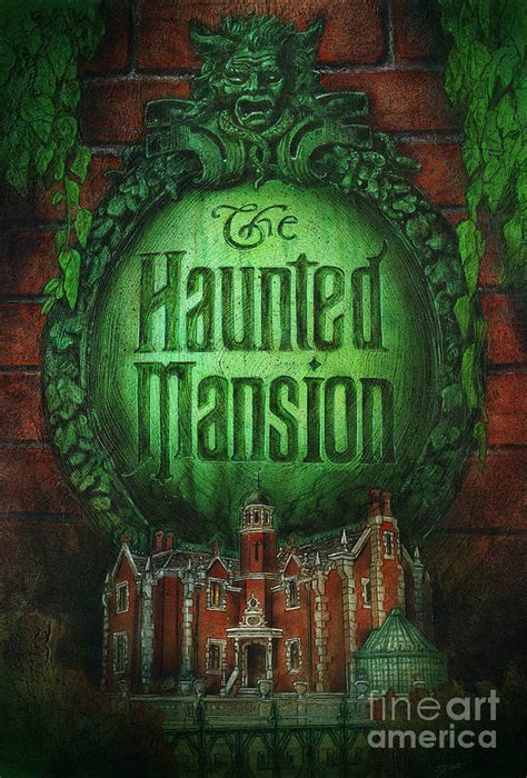 Haunted Mansion Poster Painting by Dove McHargue