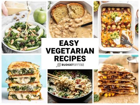 Easy Vegetarian Recipes - Budget Bytes