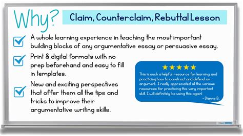 Claim, Counterclaim, Rebuttal Paragraph Writing Guide with Practice Activities | Made By Teachers