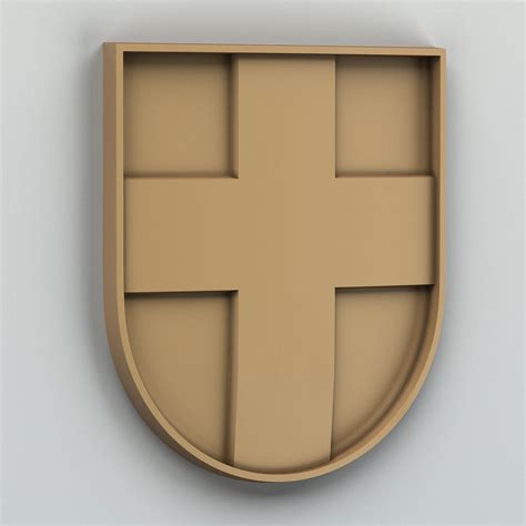 wood 3D Coat of arms of Volyn region Ukraine | CGTrader