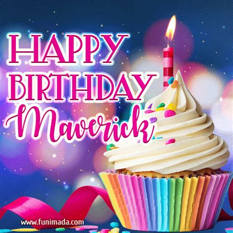 Happy Birthday Maverick - Lovely Animated GIF | Funimada.com