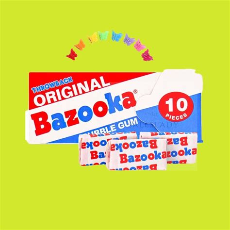 Bazooka Bubble Gum (6pcs.) (10 pcs.) 80s 90s Retro Original Sealed ...