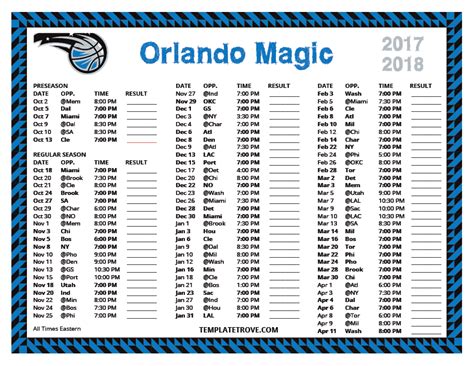 Orlando Magic 2024-2025 Printable Schedule - College Football Schedule 2024