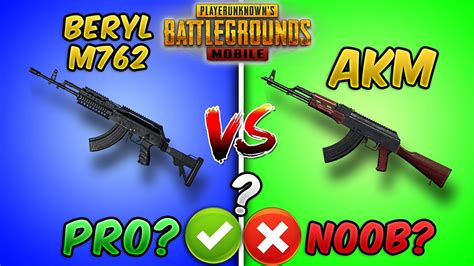 AKM VS Beryl M762 (Weapon Comparison) PUBG MOBILE Guide/Tutorial (Tips ...