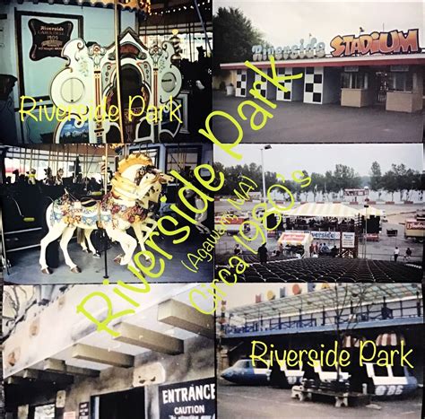 Riverside Amusement Park Agawam, MA VINTAGE / RARE photo reprints set 1980's 🎢 | #4567900703