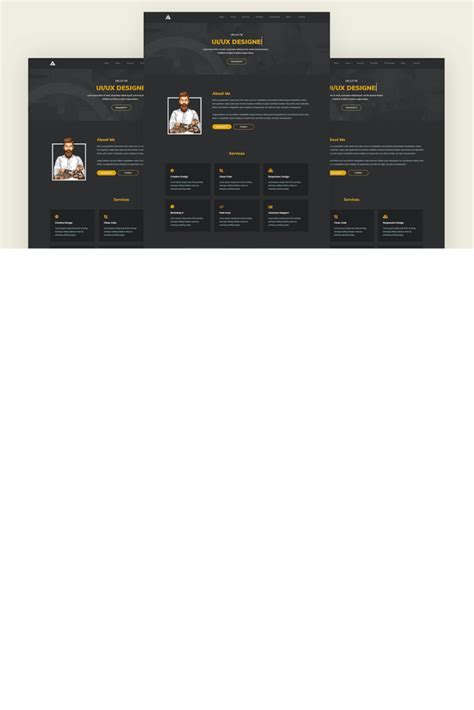 Free Portfolio Website HTML Template - MasterBundles