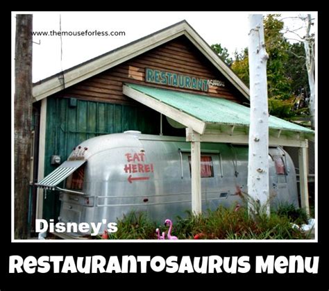 2023 Restaurantosaurus Menu | Disney's Animal Kingdom