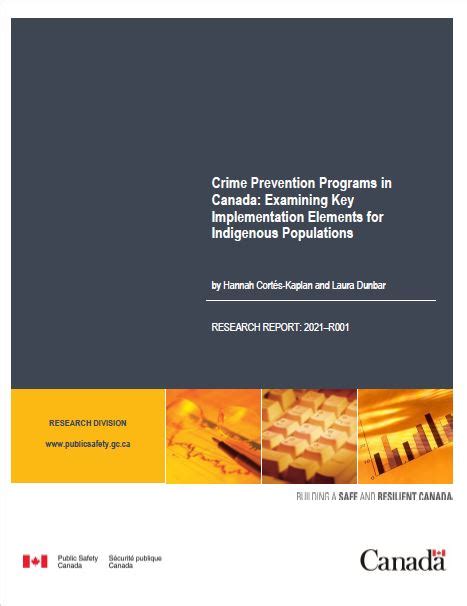 Crime Prevention Programs in Canada: Examining Key Implementation Elements for Indigenous ...