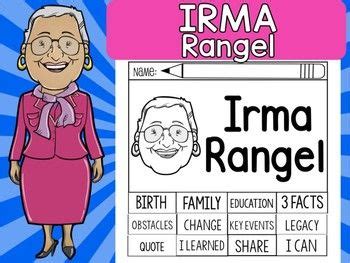 FLIPBOOKS SET : Irma Rangel - Latino & Hispanic Heritage | Flip book ...