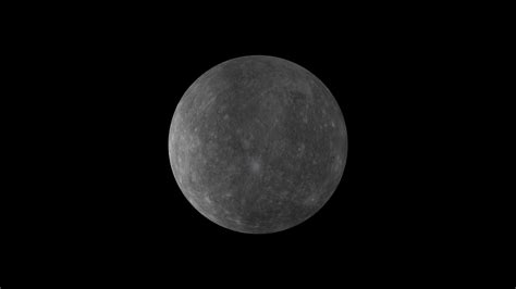 Planet Mercury Rotation in Space. Planet Mercury, animation. The planet ...