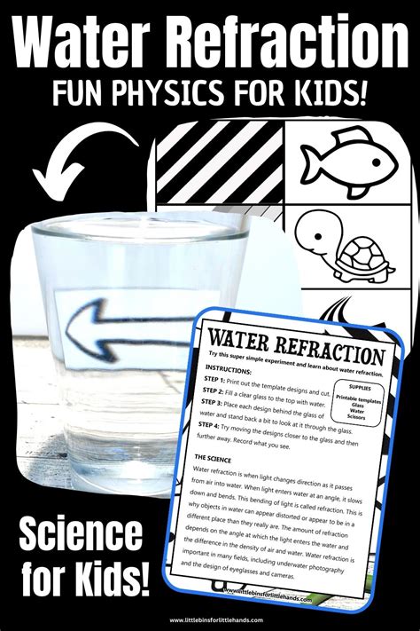 Water Refraction Experiment - Little Bins for Little Hands