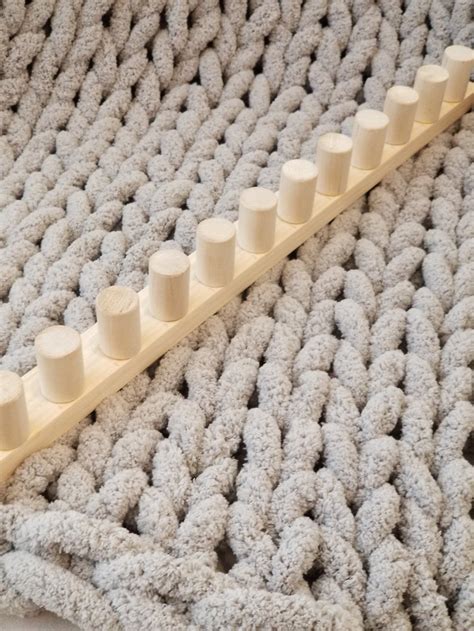 DIY Knitting Loom Chunky Blanket Knitting Arm Knitting | Etsy