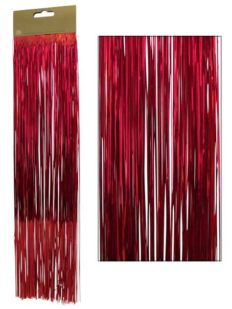 Red Lametta Tinsel Icicles - 300 Strands | Christmas Decorations | Buy online from The Christmas ...